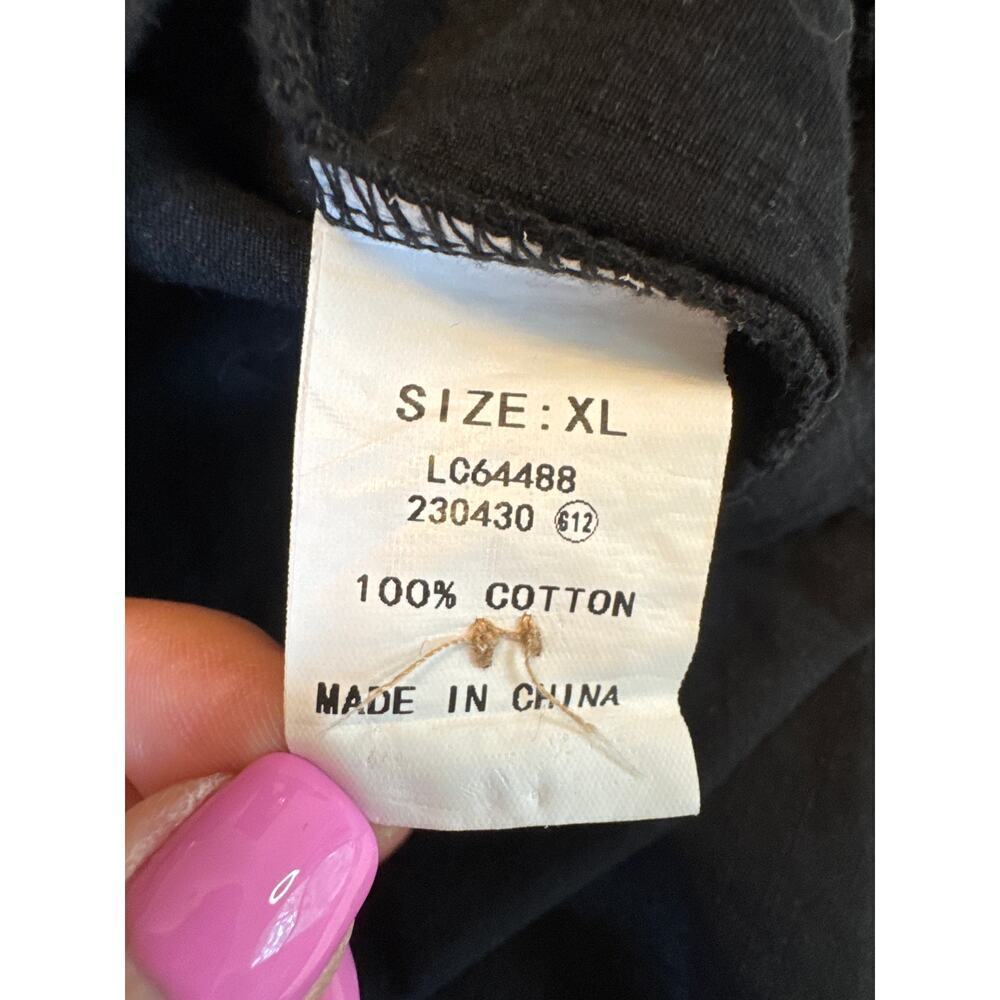 One Piece Women's Black Romper Shorts Belt Tie Button Up With Pockets Size XL - Picture 12 of 12